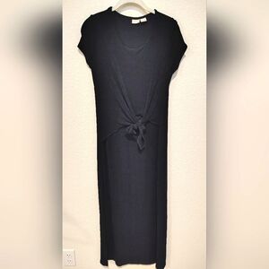 Chicos Travelers Elegant Black Maxi Dress